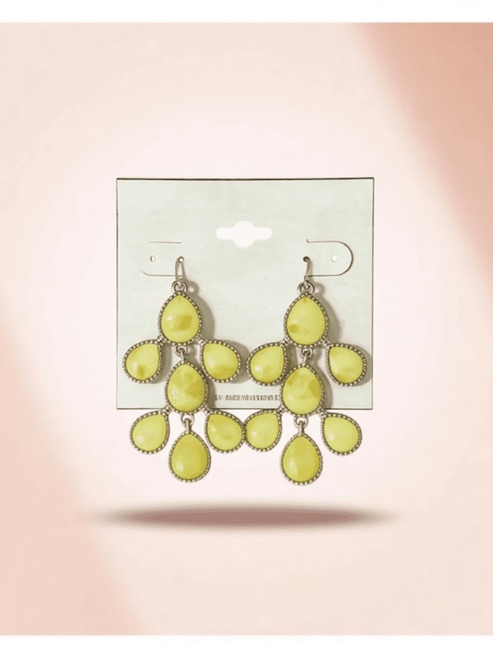 Elegant Gold and Yellow Teardrop Earrings